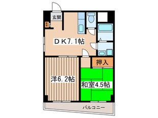 ソレアード東府中の物件間取画像